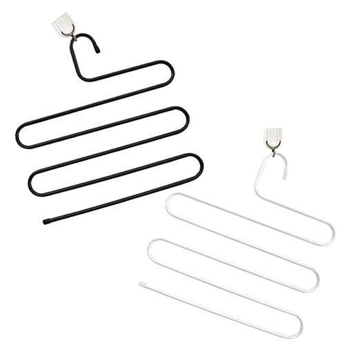 Креативная s-образная вешалка для штанов Многоуровневая одежды | Дом и сад