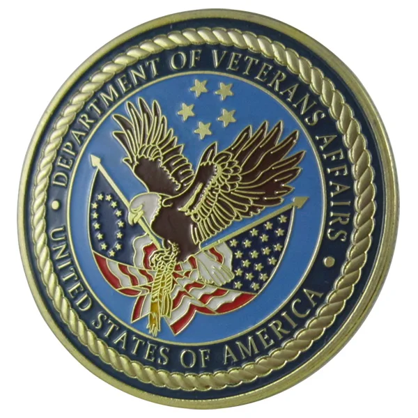 Военный отдел ветеранов США 24 K GP наградная монета 1058