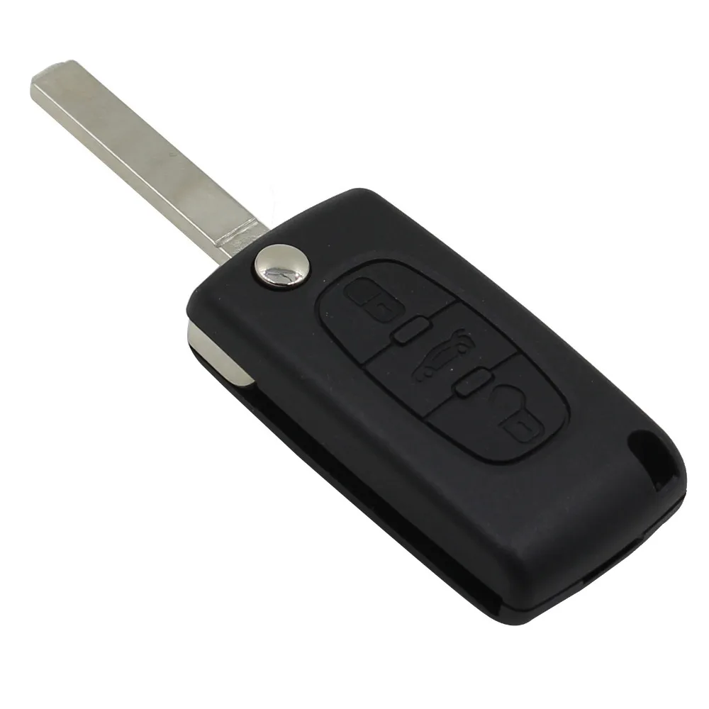 KEYYOU 10x Новая замена 3 кнопки флип складной входа брелок чехла 3 пуговицы для CITROEN C2 C3 C4 C5 C6 C8