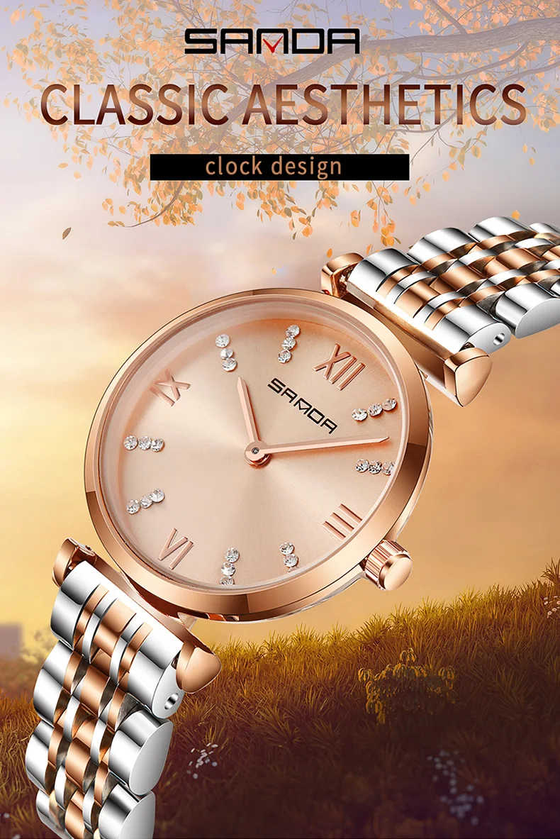 2020 персонализированные женские часы Римский алмаз цифровой циферблат сплав