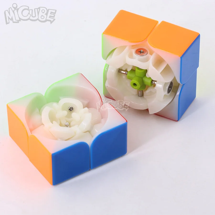 Mofangge Wuxia M 2x2 Магнитная Скорость Cube Черный Stickerless головоломки 50 мм игрушки для конкурса Cubo WCA чемпионата 2x2 по магниты