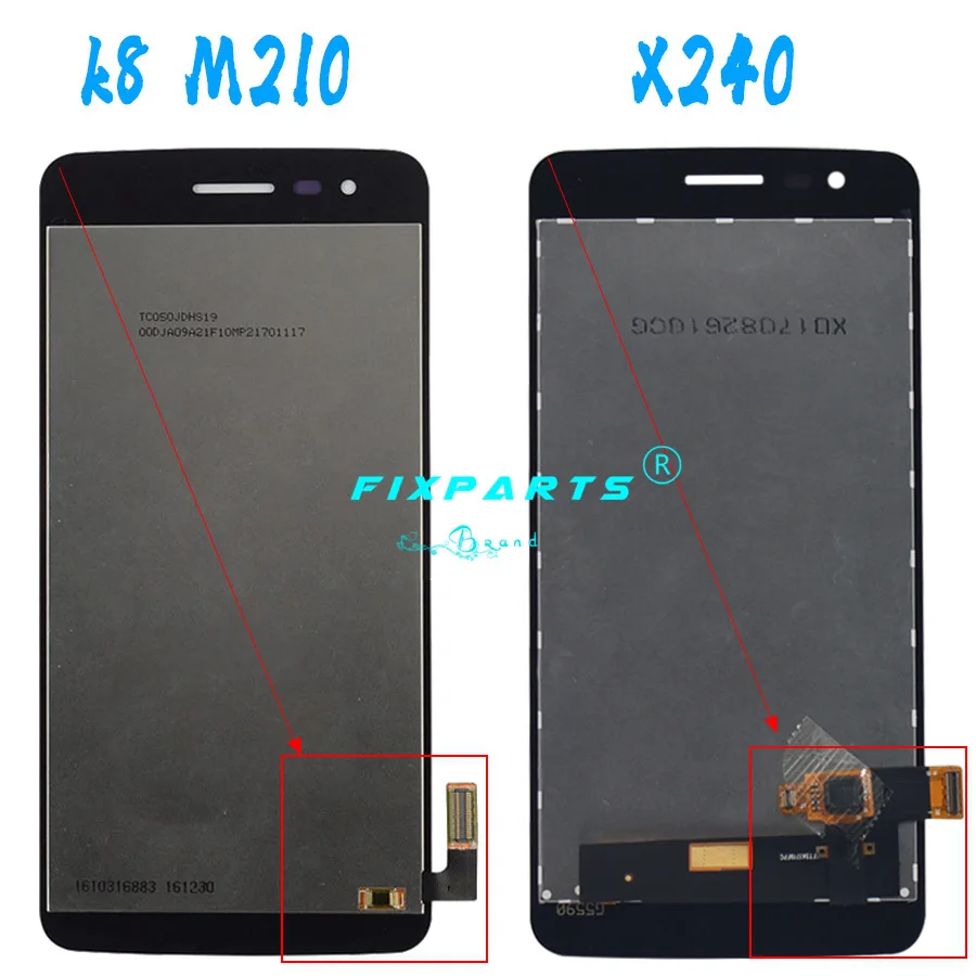 100% протестированный рабочий ЖК экран с двойной картой для LG K8 2017 X240 дисплея в