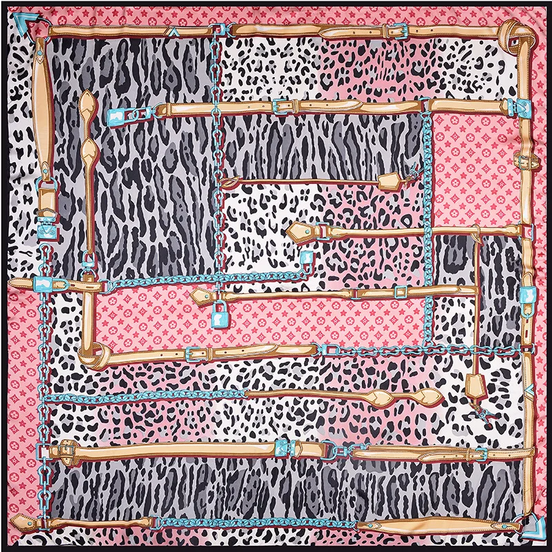 luxury brand printed scarves for women high quality real silk seaside tourist beach scarfs 140 cm echarpe femme hiver | Аксессуары для