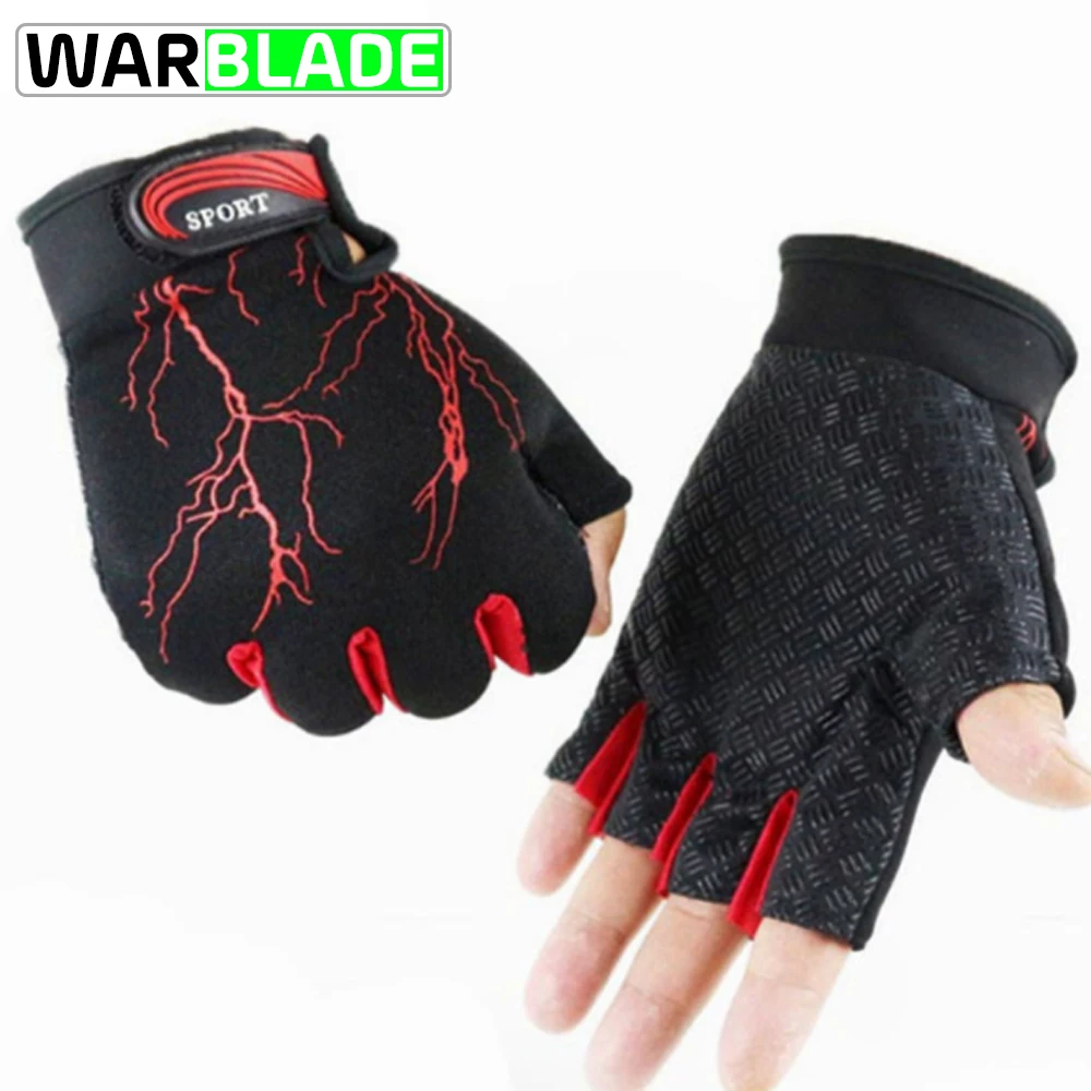 WarBLade 2018 New Sports Gloves Half Finger Biking Cycling for Men &amp Women Anti-Skip Spring Fall Guantes Ciclismo | Спорт и