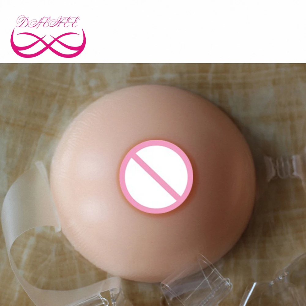 Круглая форма 400 г/пара поддельные силиконовые груди с ремнем для трансвеститов |