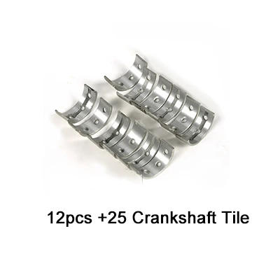 Add 25 crankshaft Детали двигателя мотоцикла шатун подшипника и коленчатого вала для Kawasaki ZZR400 ZZR 400 ZR400 Xanthus# e - Цвет: Add 25 crankshaft
