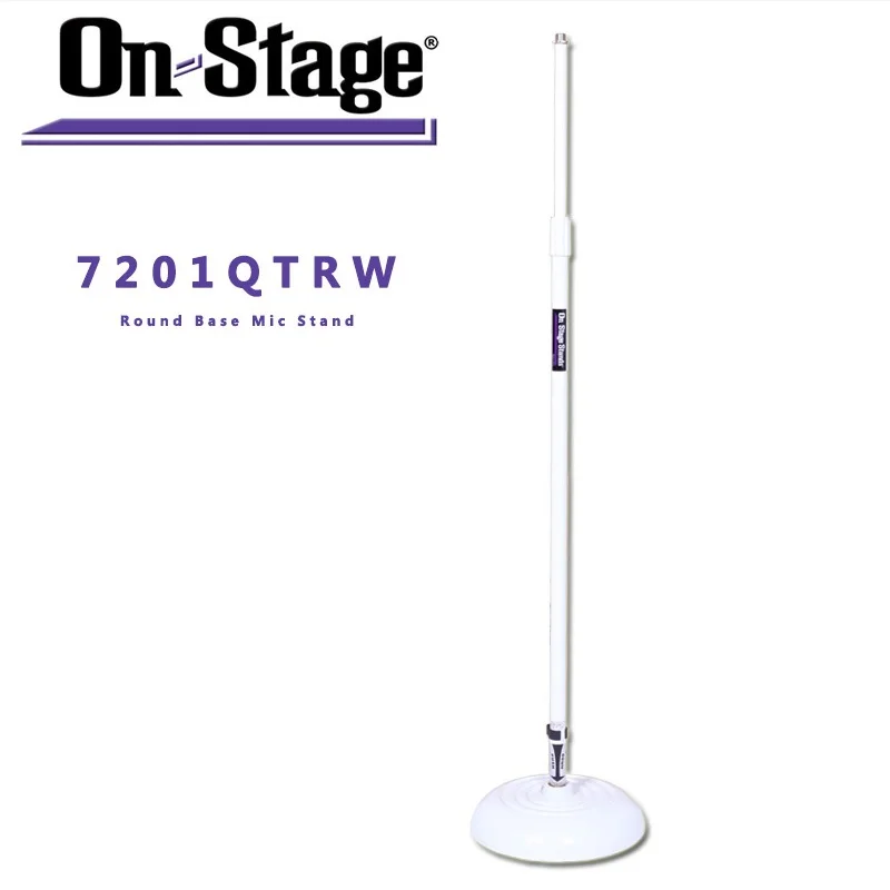 On-Stage On Stage MS7201QTR круглая подставка для микрофона, белая
