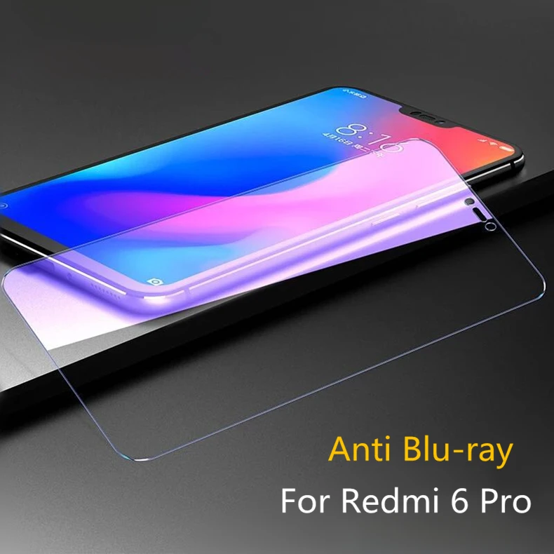 2 шт./лот закаленное стекло для Xiaomi Redmi 6 6A Pro Xiaomi Pocophone F1 защита экрана против Blu-Ray стекло для Xiaomi F1