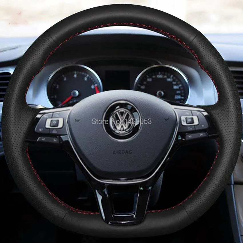 Чехол для Volkswagen GOLF 7 чехлы рулевого колеса 2014 года специальные кожаные