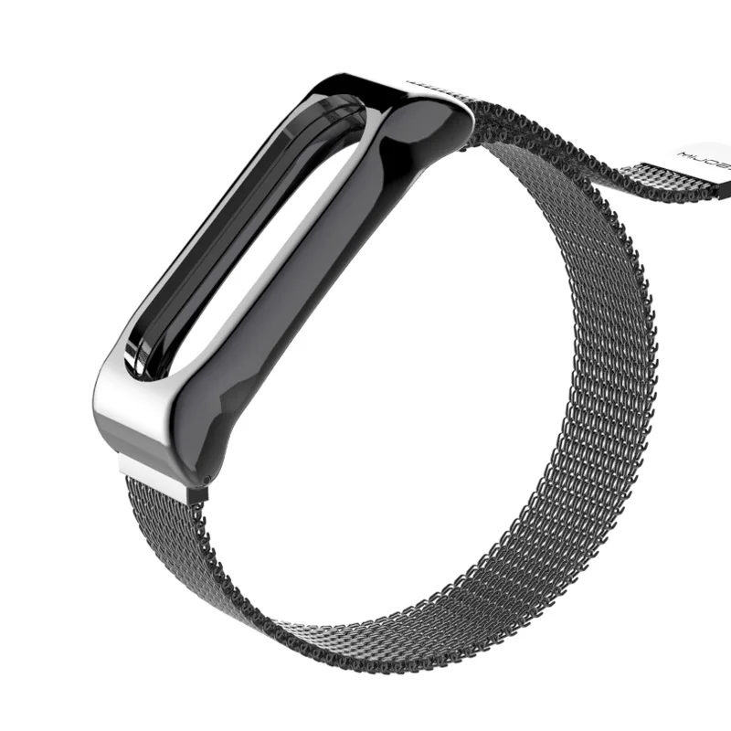 Браслет для часов Xiaomi Mi Band 2 с магнитной пряжкой металлический ремешок из