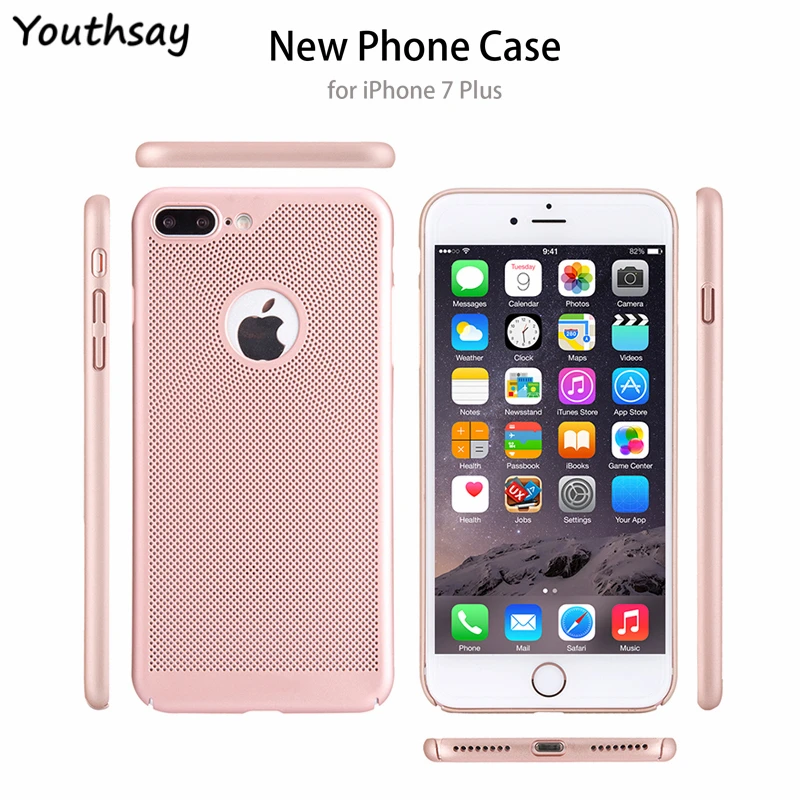 For Capa iphone 7 Plus Case Luxury Heat Dissipation Ultra-Thin Slim PC 8 Apple |