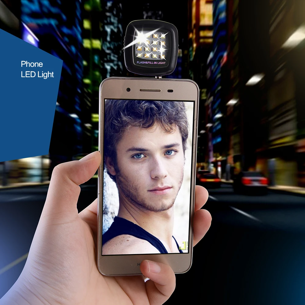 Универсальный светодио дный Android светодиодная вспышка света селфи лампа