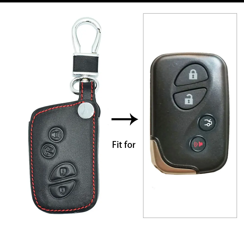 Чехол для автомобильного ключа кожаный Lexus Smart Key Es 300h 250 350 Is Gs Ct200h Rx Ct200 Es240 Gx400 Lx570