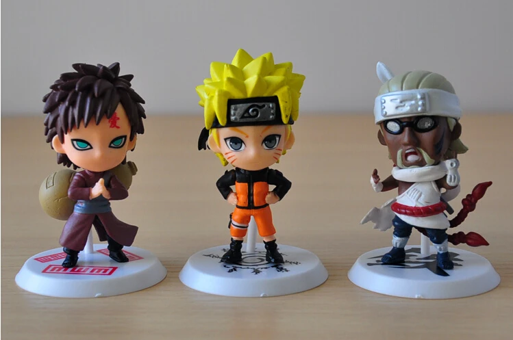 6 шт./лот 7 см японские ПВХ игрушки фигурка модели|naruto action figure|action figurepvc toy |