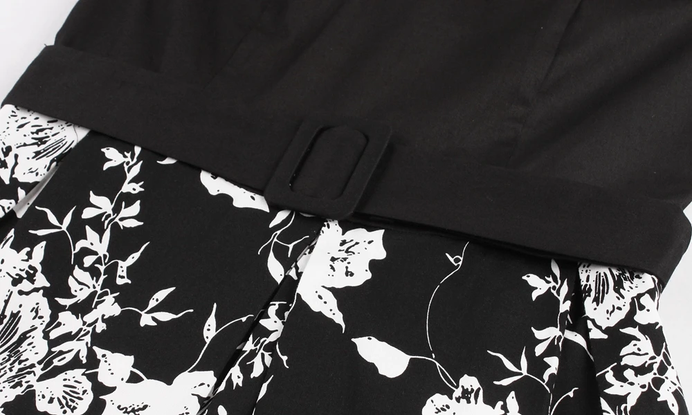 Винтажные наряды осень Для женщин V шеи Цветочный принт линия пояса лоскутное