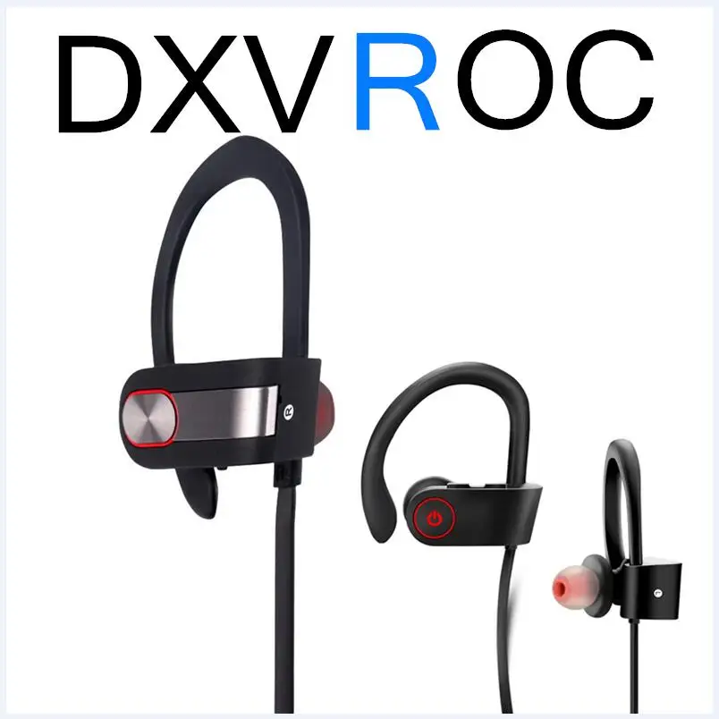 DXVROC беспроводные Bluetooth наушники спортивные для защиты от пота тяжелый бас стерео
