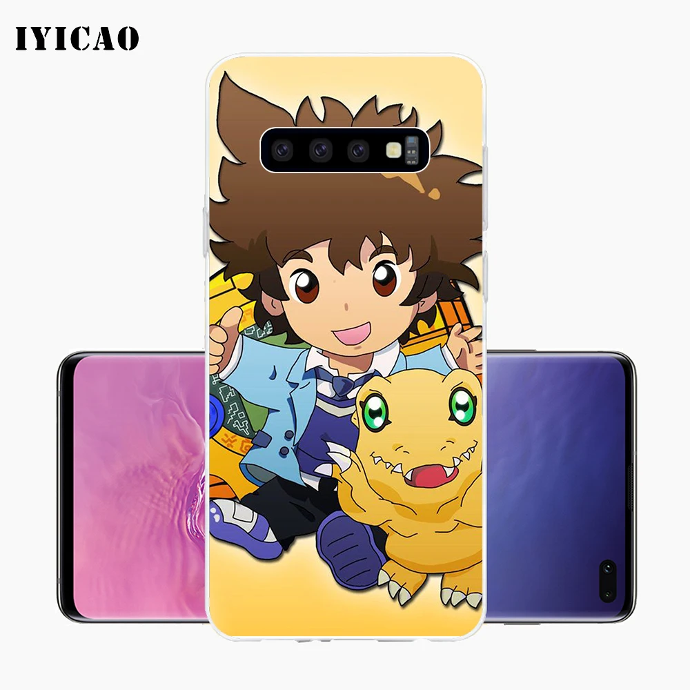 IYICAO мультяшный Цифровой Мягкий силиконовый чехол для телефона Samsung Galaxy S10e S10 S9 S8