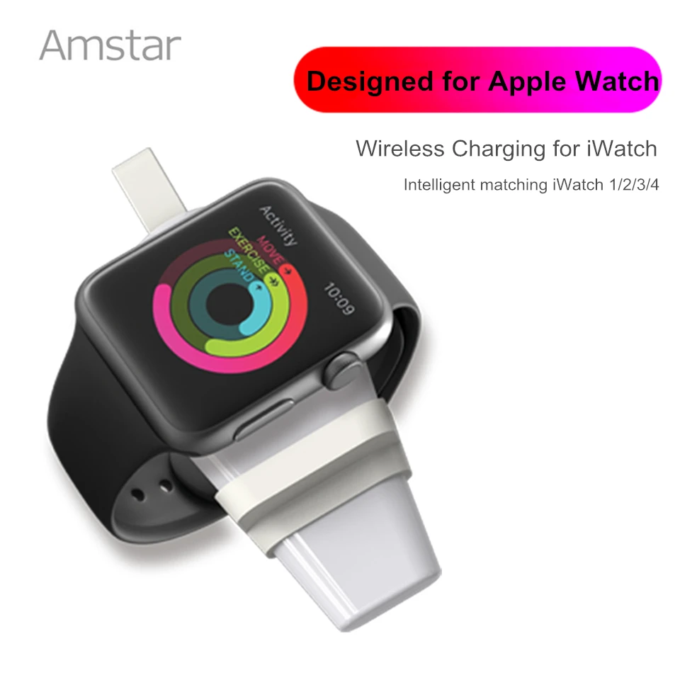 Amstar Магнитный Беспроводной Зарядное устройство для наручных часов Apple Watch серии