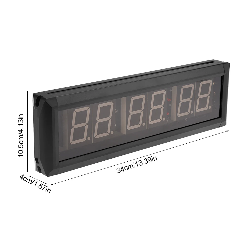 220V 1.8'' Programmable Clock LED Interval Timer Big Stopwatch Home Gym Fitness Desk Decor EU Plug Multi-function | Инструменты