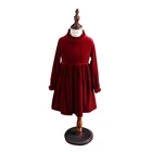 Детские зимние платья с длинным рукавом на Возраст 4-14 лет, бархатное элегантное вечернее платье для девочек-подростков, одежда для весны и школы, 2019