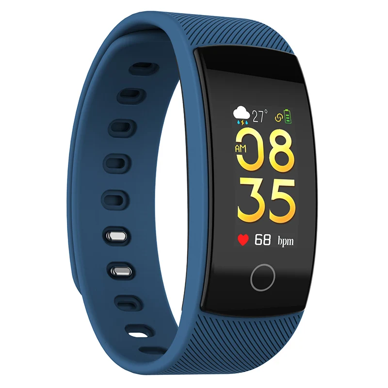 Smart band Blue QS80 плюс Smart Band активности фитнес трекер Смарт-браслет с шагометром мониторинга сердечного ритма приборы для измерения артериального давления водонепроница - Цвет: Smart band Blue