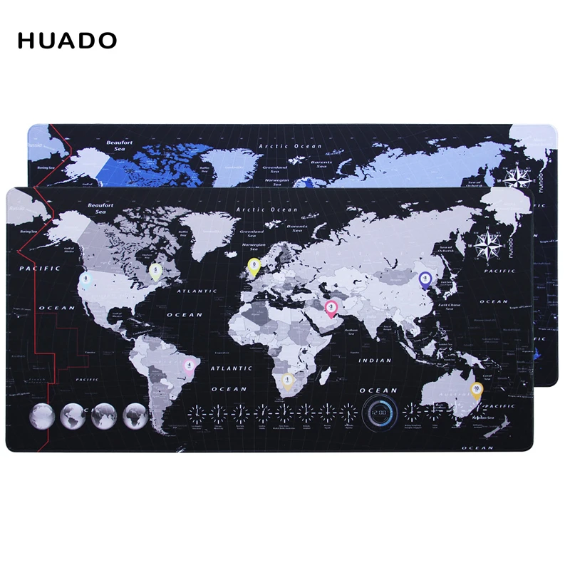 Игровой коврик для мыши с картой мира резиновый скоростных клавиатур Настольный