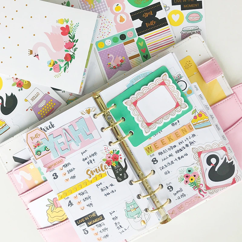 Любимые наклейки для журналирования Lovedoki Scrapbooking Стикеры для блокнота Декоративная этикетка Алфавитная аксессуары для планера Школьные канцелярские товары.