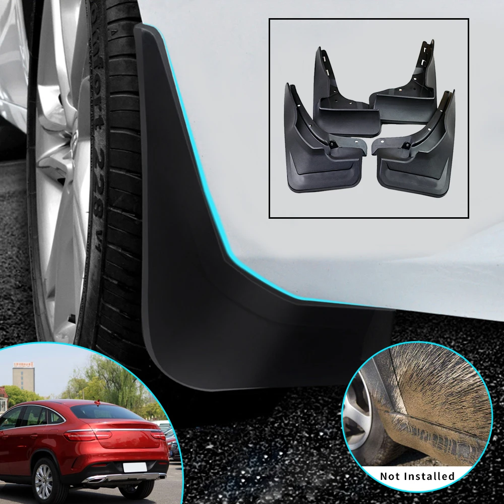 

Car Front Rear Mudguards Mud Flaps for Fender Splash Guards For Mercedes/Benz GLE Class W166 2016 2017 2018 2019
