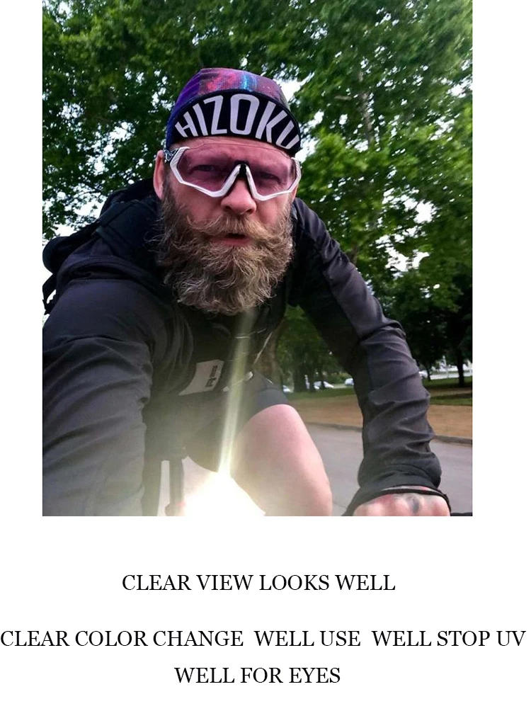 Profession Photochromic Cycling Flight Sunglasses Sports Cycling Mountain Bike Cycling Goggles Cycling Sunglasses UV400 Eyewear