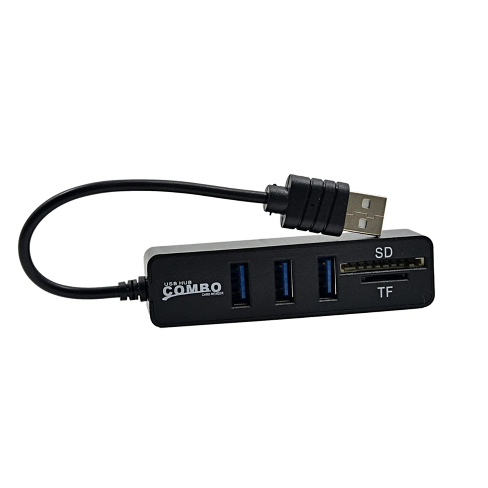 Многофункциональный 3 порта usb хаб 2 0 480 Мбит/с вкл/выкл + Micro SD/CF кард ридер для