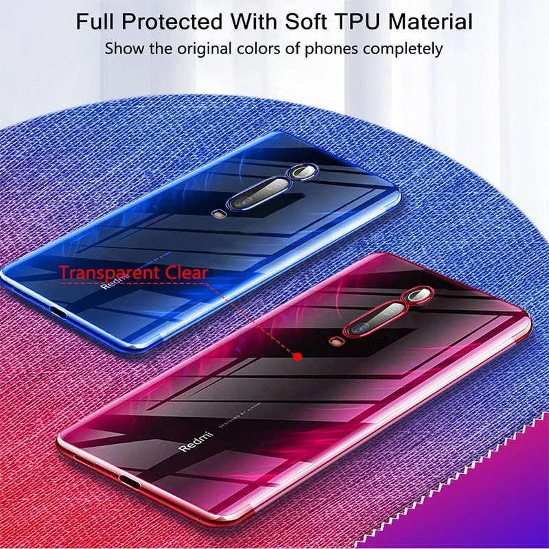 Роскошный чехол с покрытием для Xiaomi Mi 9T мягкий прозрачный из ТПУ Pro защитные