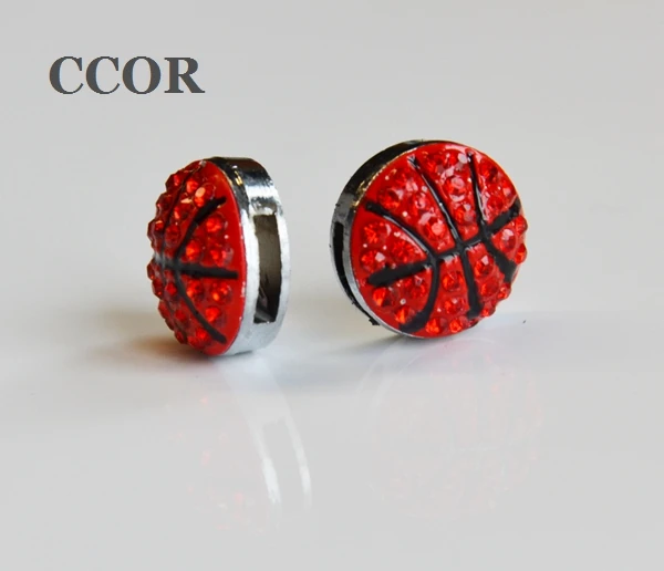 CCOR 5 шт. DIY Аксессуары 8 мм отверстие Стразы 15 * баскетбольная горка Подвески Бусины