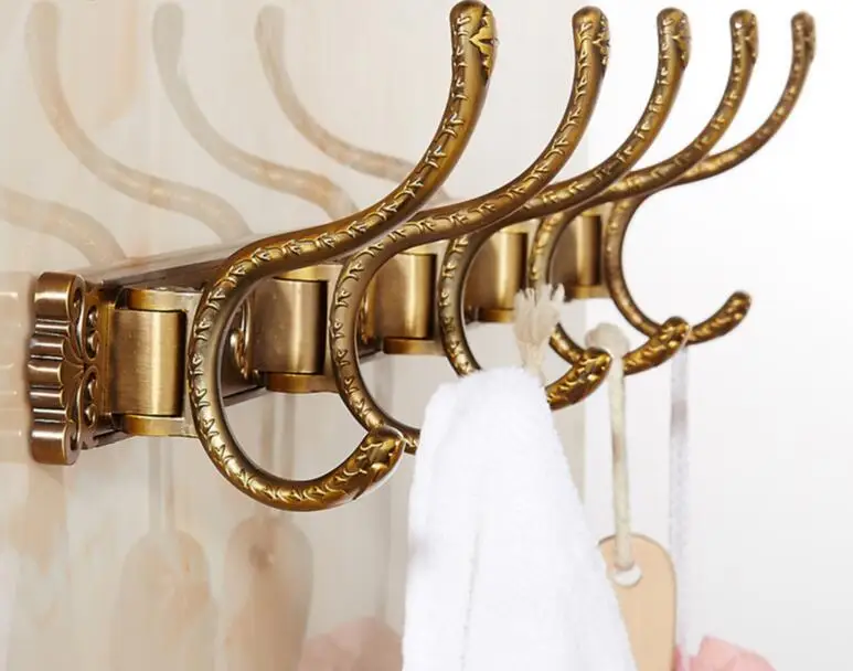 Модный Европейский крючок старинный подвесной настенные Вращающиеся вешалки