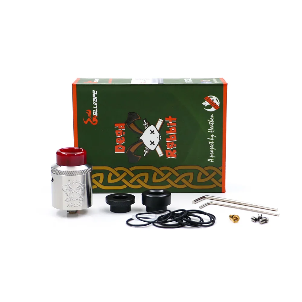 Оригинальный Hellvape мертвый кролик BF RDA танк поддерживает один/двойной катушки Vape