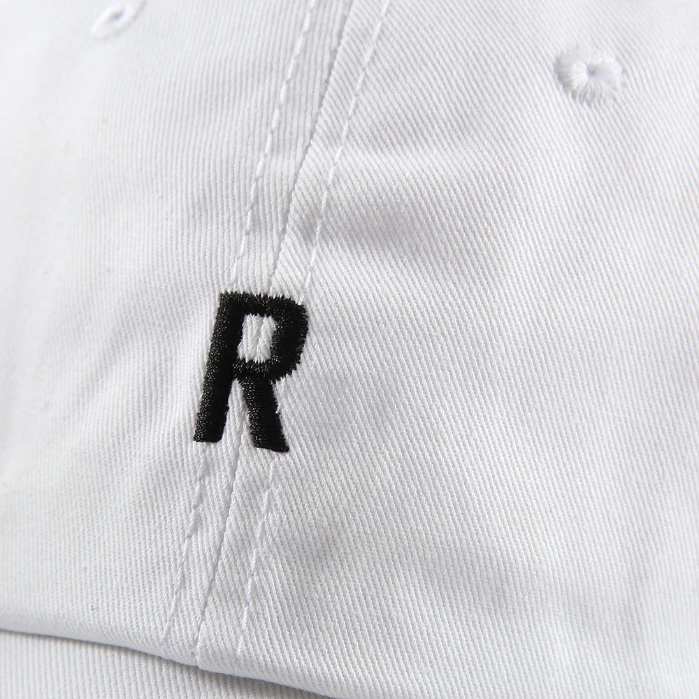 Мужская и Женская Бейсболка Winfox черно белая кепка с надписью R вышивкой уличная