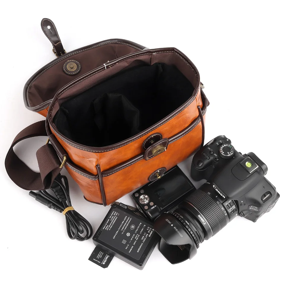 ПУ кожа ретро DSLR камера сумка чехол для Olympus E M5 M10 Mark II 3 PEN F PL8 PL7 PL6 PL5 PL3 PL2 PL1 P5 P3|Сумки