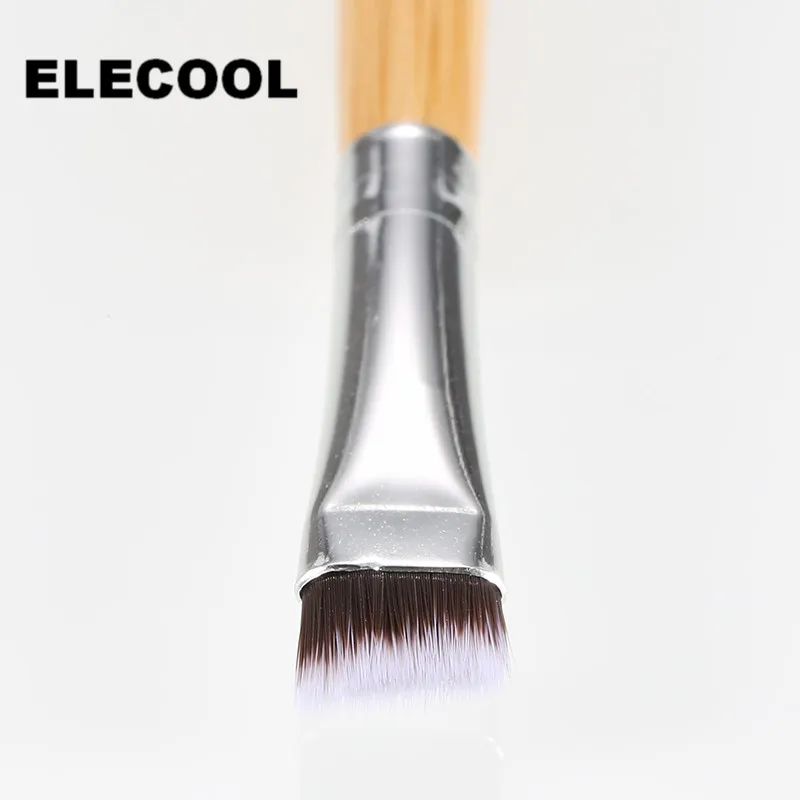 ELECOOL 1 шт. кисть для теней для бровей Элитная угловая деревянная ручка подводка для глаз кисть для бровей инструмент для Леди Косметическая кисть
