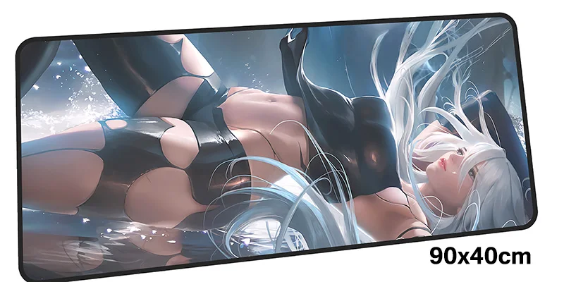 Nier automata коврик для мыши computador gamer mause коврик 900x400X2 мм Большой восхитительный Коврик Для Мыши Эргономичный гаджет офисный стол коврики - Цвет: Size 900x400X2MM