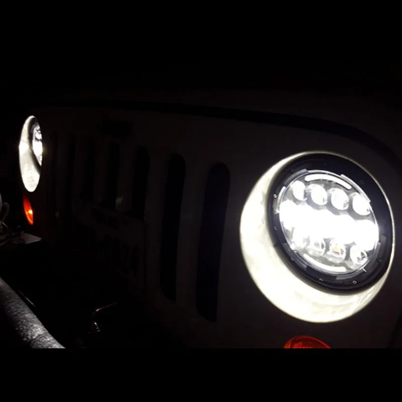 7 дюймовые светодиодные фары 105 Вт дальний/ближний свет для 97 16 Jeep Wrangler JK TJ LJ Unlimited