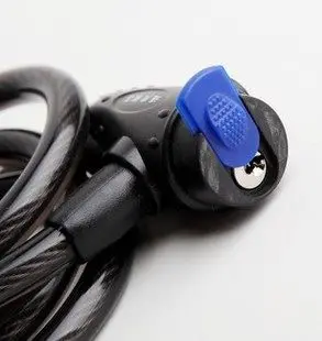 Замок велосипедный с тросом для горных велосипедов фиксированный