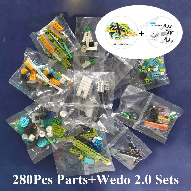 Bricks and Motor Set WeDo 3,0 Technic Robotics Строительный набор совместим с Wedo 2,0 обучающие и Dacta Seires строительные блоки игрушки - Цвет: Bricks and Motor Set