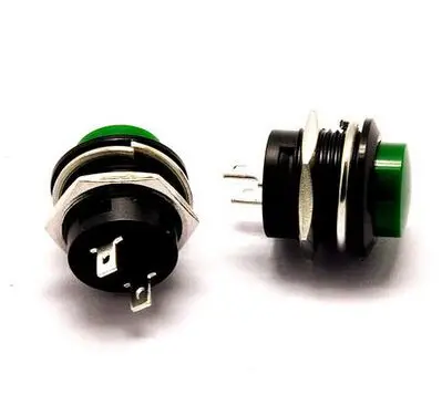 R13-507 16MM green dot from the reset button switch without lock Hot wholesale free shipping | Обустройство дома