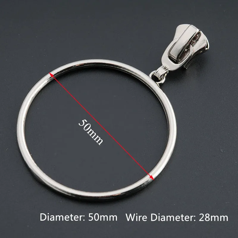 10 шт. 5 # металлическое уплотнительное кольцо насадка на молнию для верхнего слоя