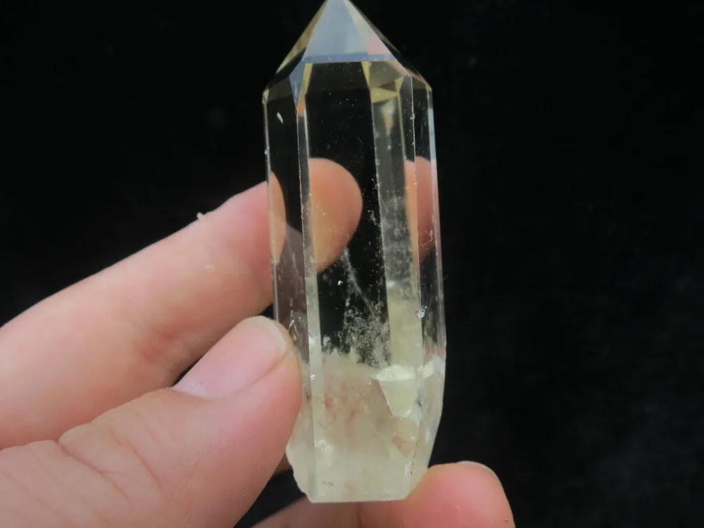 6918 + натуральный камень в камне желтый кварцевый кристалл точка | Дом и сад