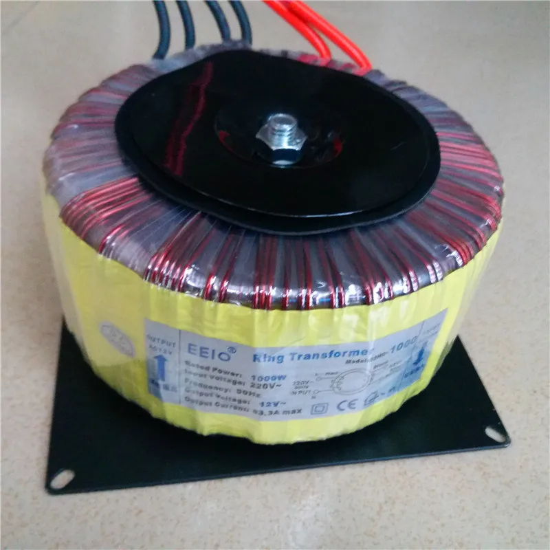 12V 83.3A tranformer 1000VA тороидальный трансформатор медь пользовательские трансформатор 220V вход изолирующий трансформатор 220 В до 12 В