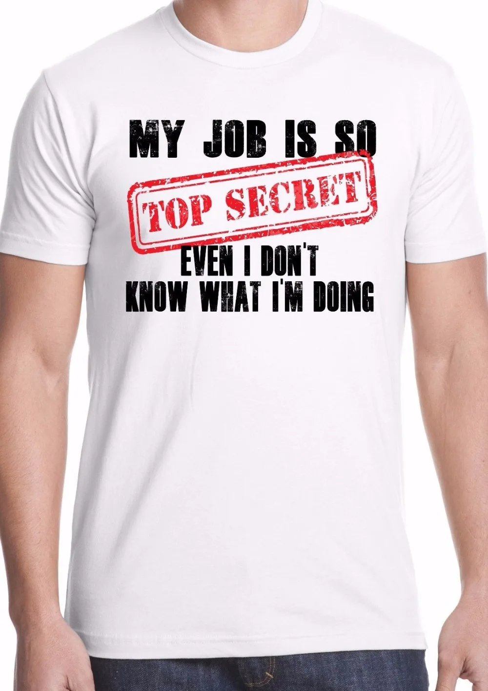 Горячие дешевые мужские с круглым вырезом Top Secret футболка Смешная Шутка Подарок