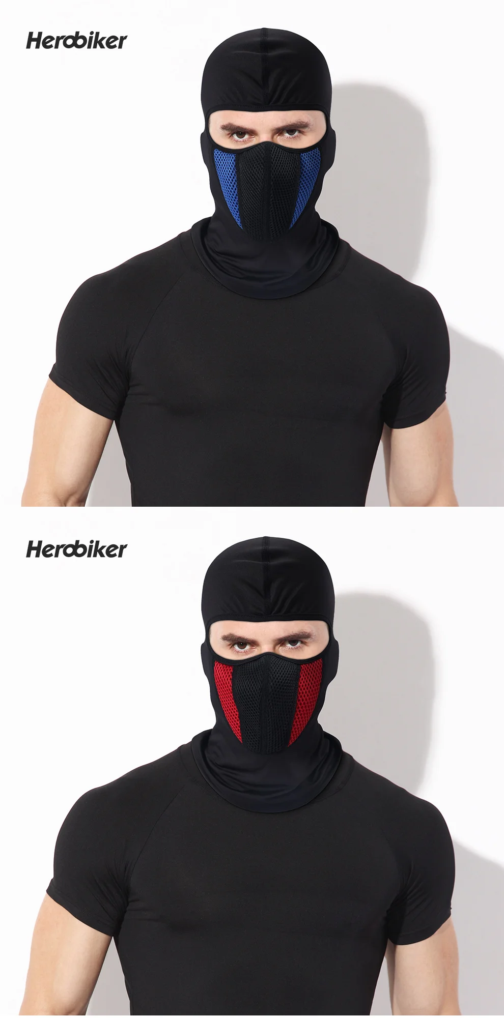 HEROBIKER мотоциклетная маска Балаклава мото маска тактическая маска для лица страйкбол Пейнтбол шлем Шапка Лыжная мото тренировочная маска