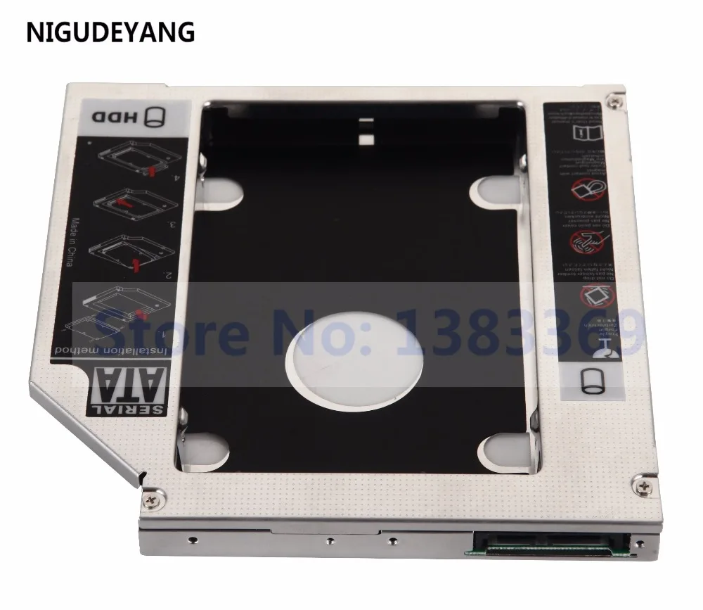 

NIGUDEYANG 2nd Hard Disk Drive HDD SSD Enclosure Caddy Adapter For Lenovo B475el B575el