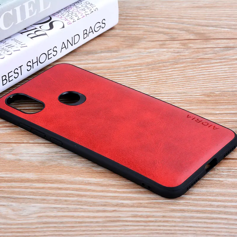 Чехол для xiaomi a2 lite coque роскошный винтажный PU кожаный с Жесткий ПК чехол funda Mi A2 Lite