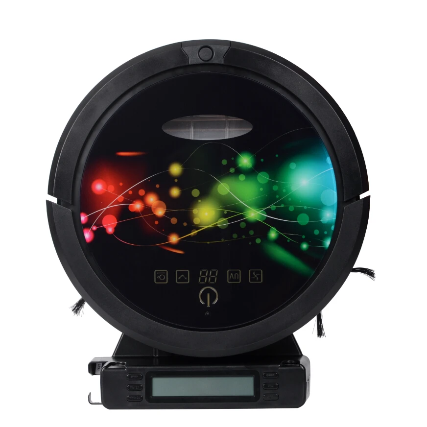 Робот пылесос с Wi Fi управлением на IOS и Android резервуаром для воды влажной сухой